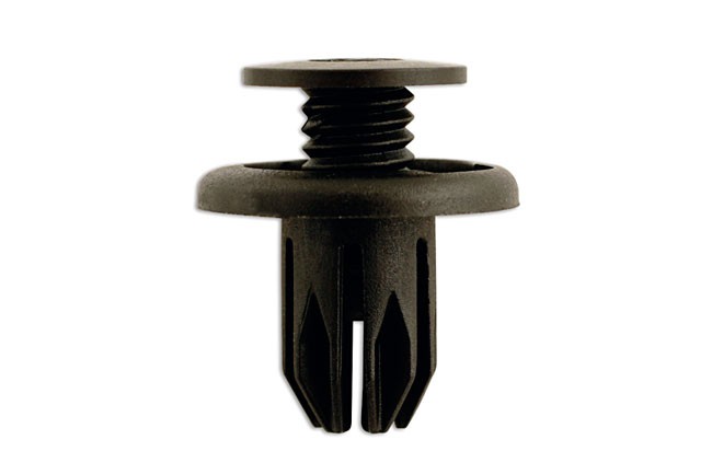 CONNECT 35045 Screw Rivet Retainer 20.2mm 50pc Black Nylon For BMW Land Rover