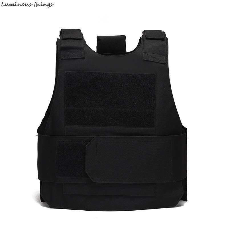 Body Bulletproof Vest Front Back Plates Armor Tactical Jacket Guard Security Kit