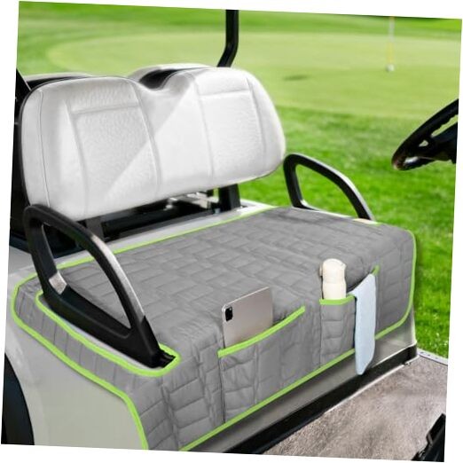 Golf Cart Seat Cover, Universal Bench Seat Cover Without Ears：51"x 30.5" Gray