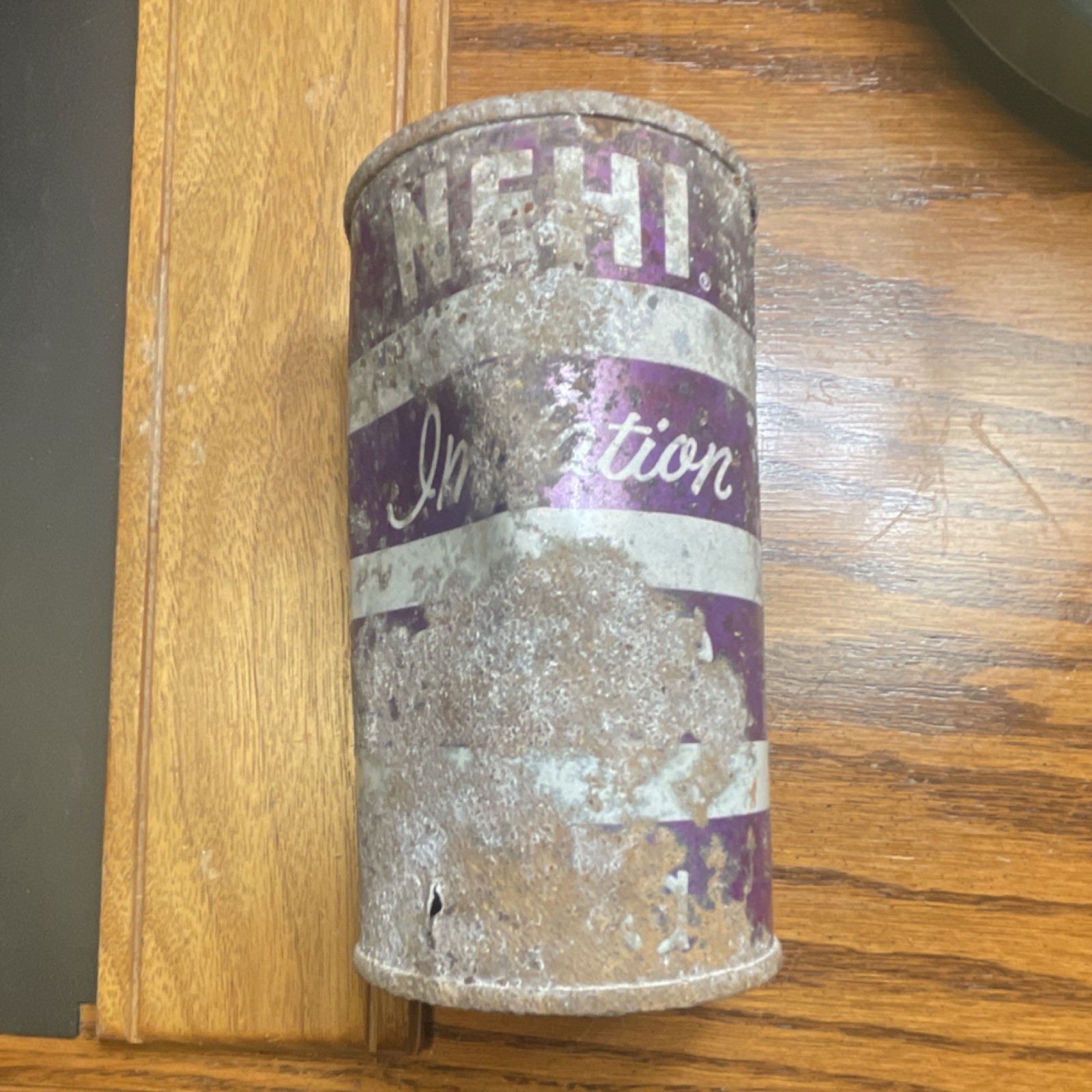 Vintage Nehi Grape Flat Top Soda Can Purple White Original Collectible