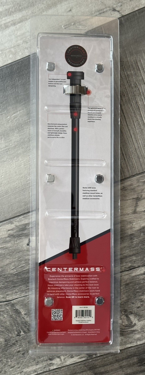 Bowtech CenterMass 12” Stabilizer (Sandstone)
