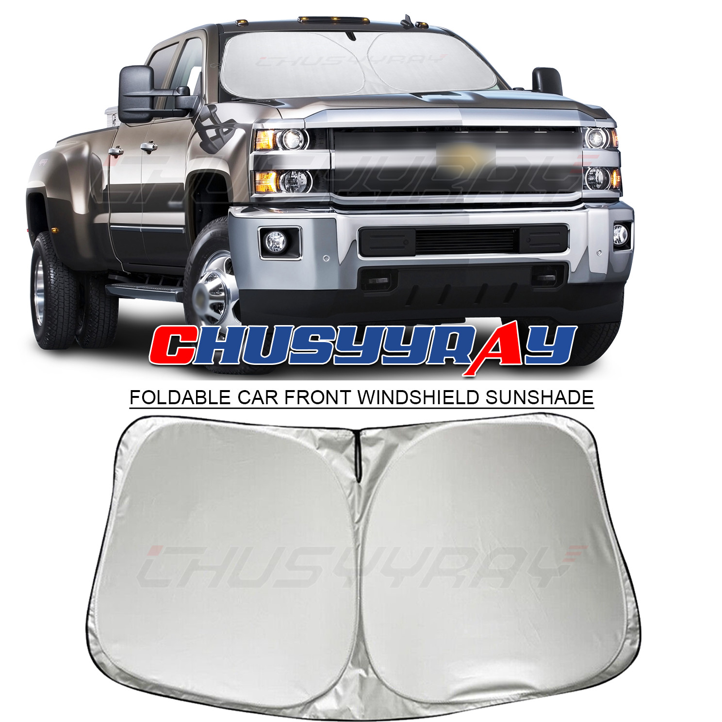 FITS Chevrolet Silverado 2023 Windshield Sun Shade Heat Block Shield Cover Visor
