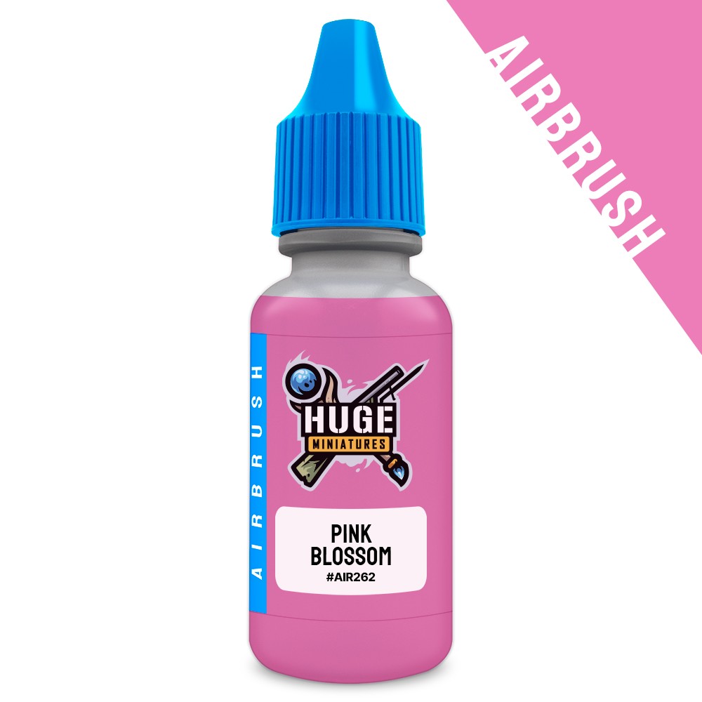 Huge Miniatures Airbrush Paint, Pink Blossom Acrylic Model Color – 17ml Bottle