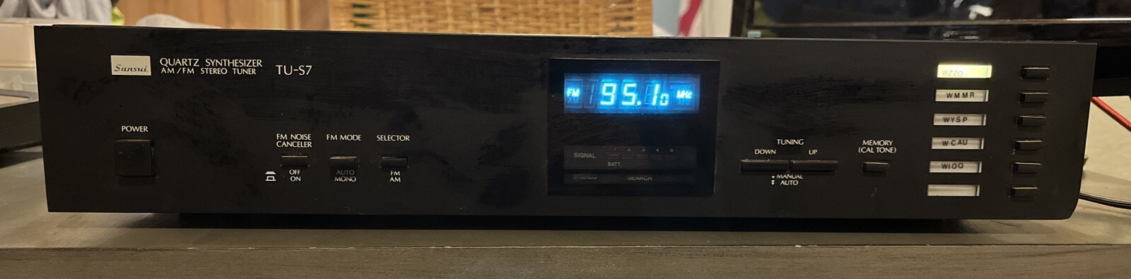RARE Sansui TU-S7 Digital Quartz Synthesizer Stereo Tuner - Hi Fi AM/FM *TESTED*