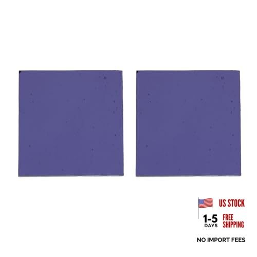 Cobalt Blue Glass Sheet 2-Pack 1.96X1.96 Inch Chemistry 5.00X5.00X0.50CM