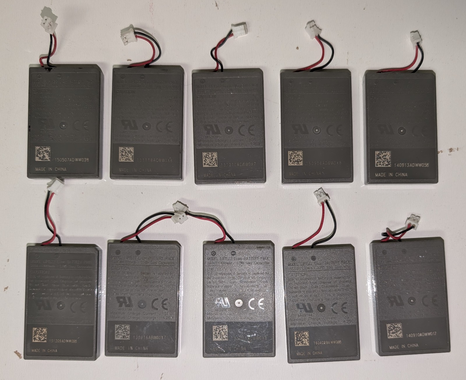 10 Lot Sony Lithium-Ion Battery Pack LIP1522 for PS4 DualShock 4 Controller
