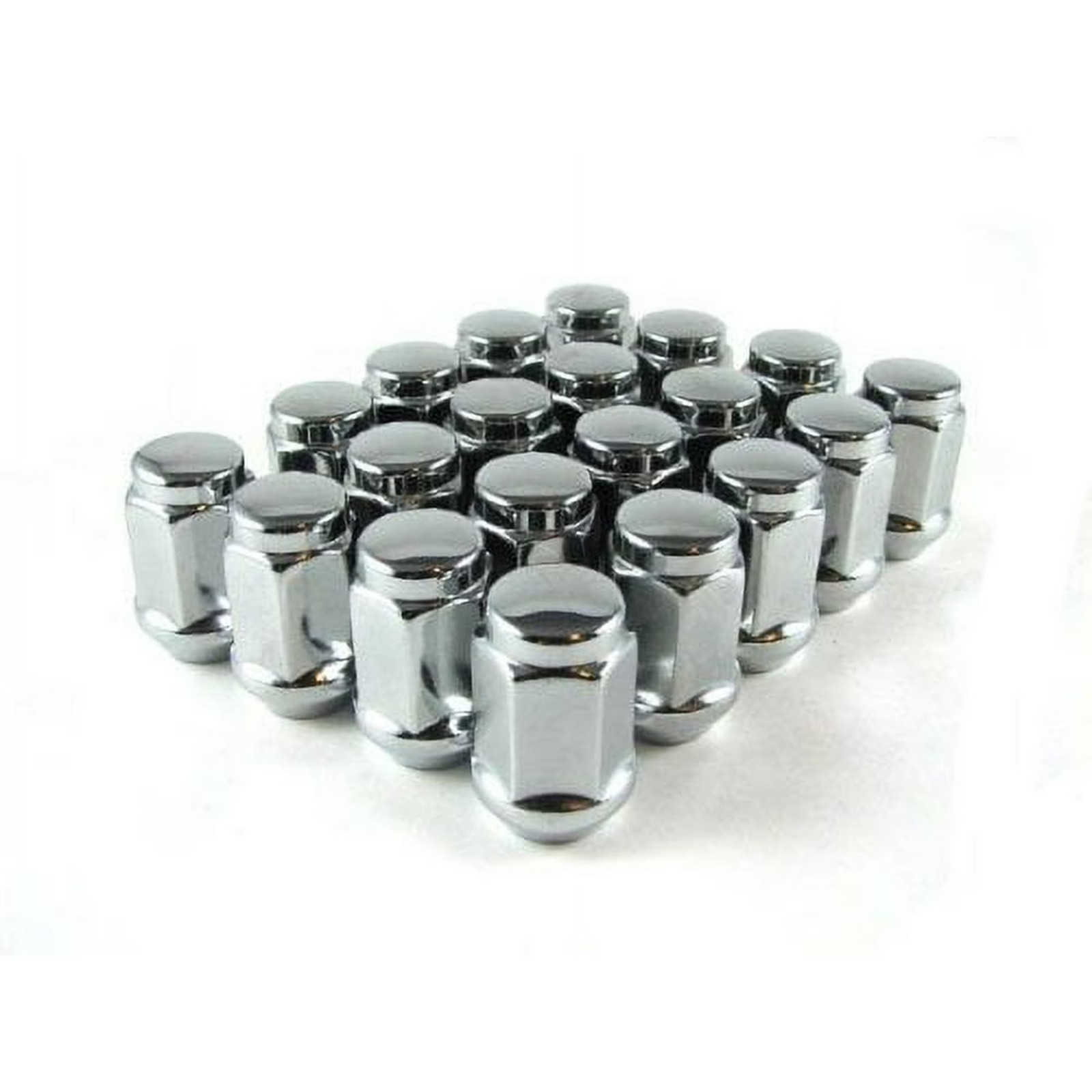 Golf Cart Wheel Lug Nuts Chrome Standard 1/2"-20 for EZGO & Club Car / 16PCS