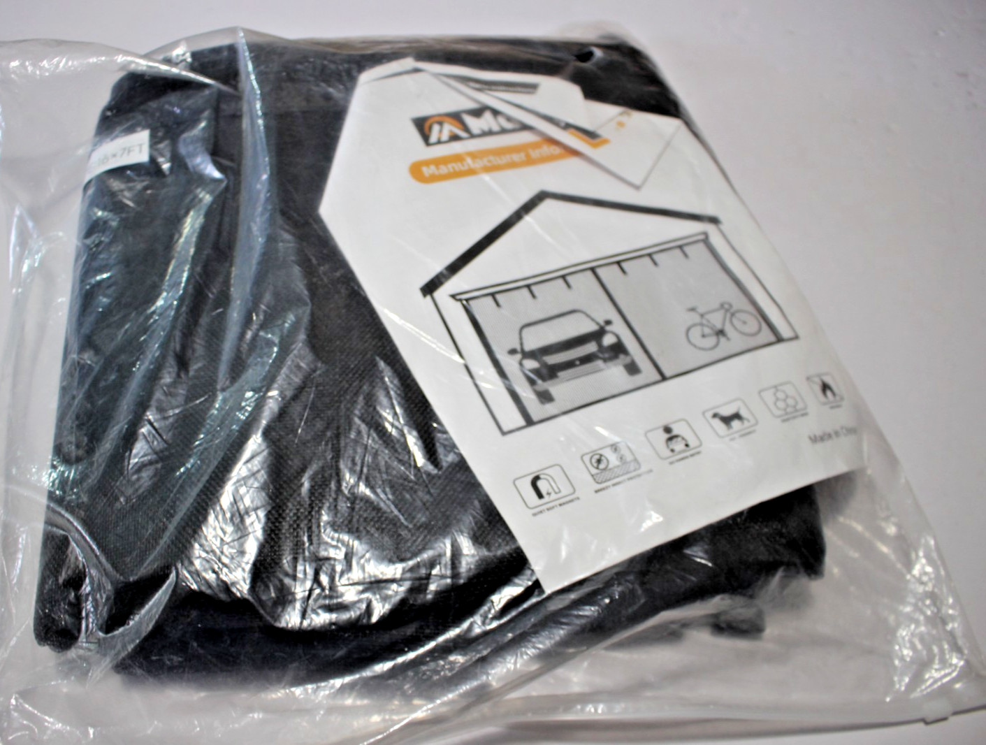 MDAVO MAGNETIC GARAGE SCREEN DOOR BLACK