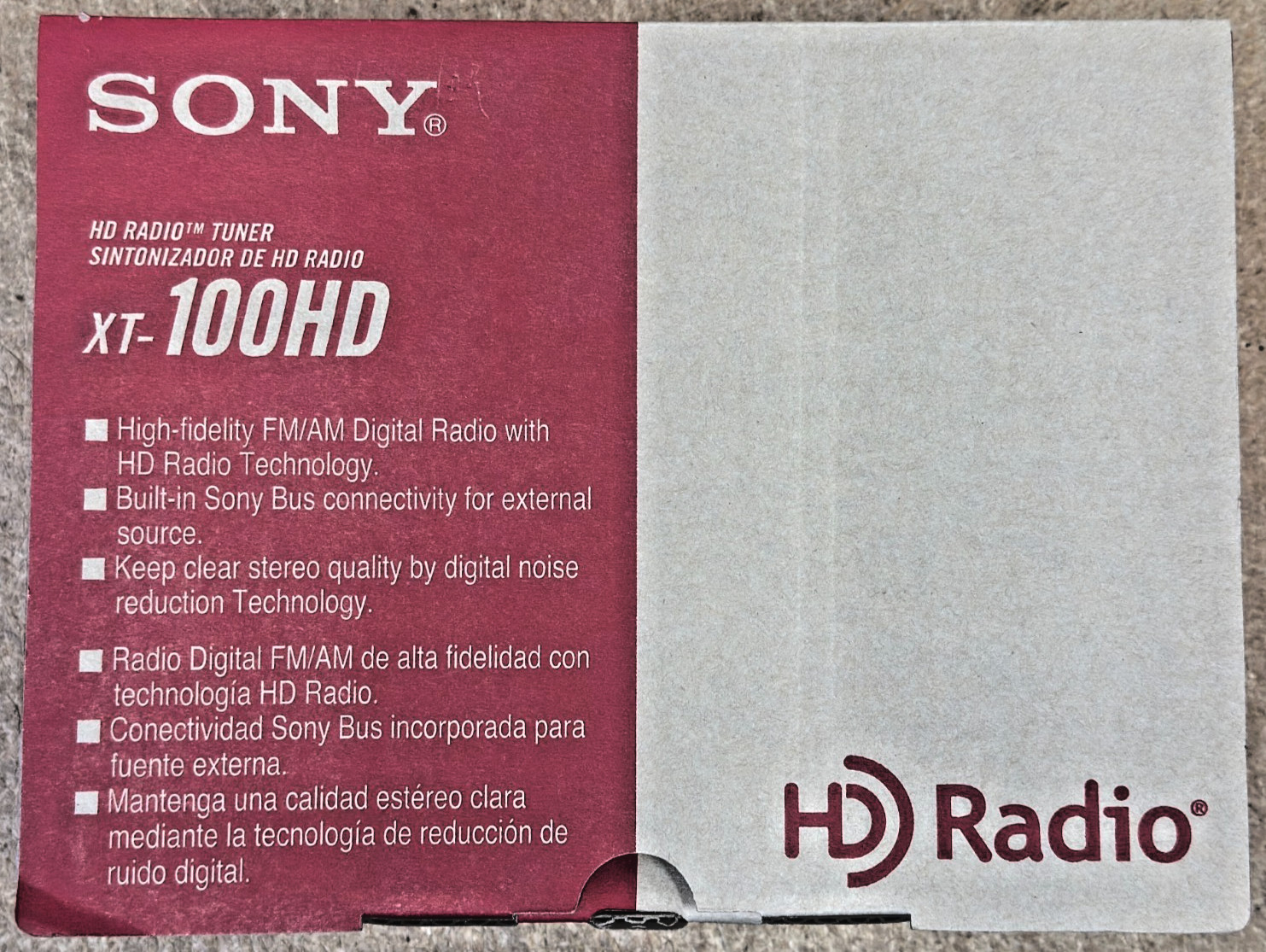 Brand New - Sony XT-100HD HD Radio Tuner For Select Sony HD Ready Car Stereos