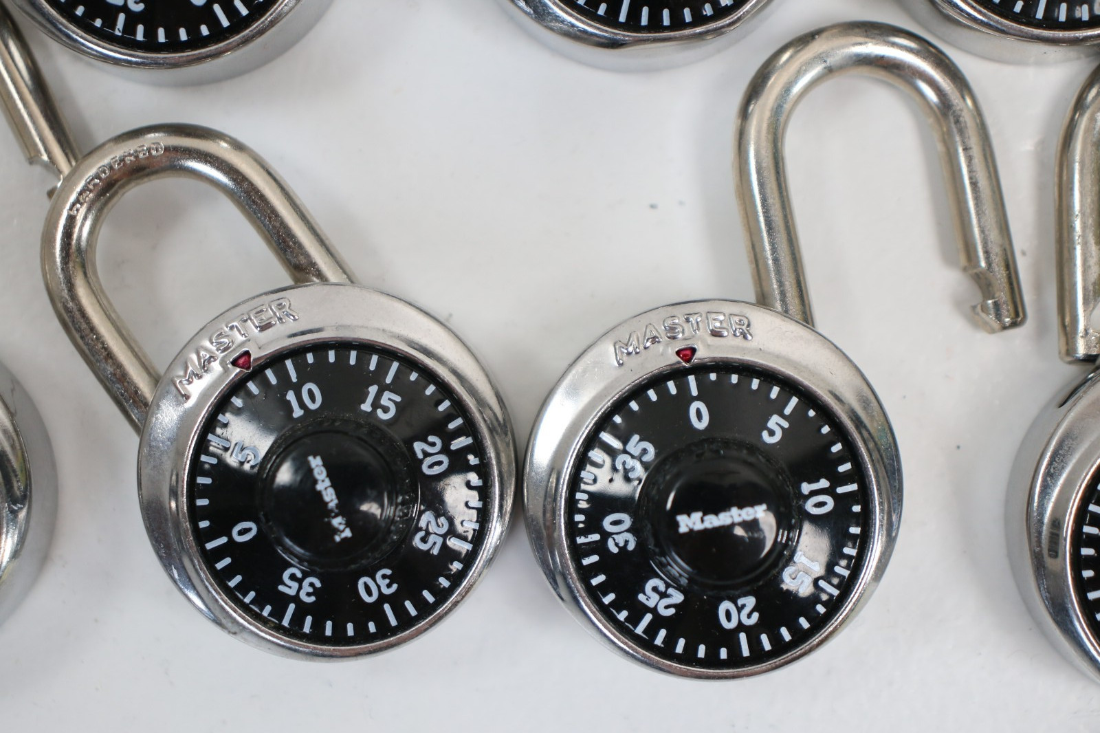 Master Lock Combination Lot of 10 Locks w/ combo