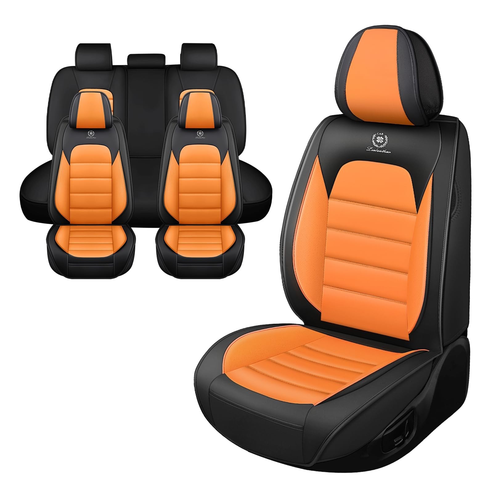 Car Seat Covers for Honda Element 2003-2011,Waterproof Soft Breathable PU Lea...