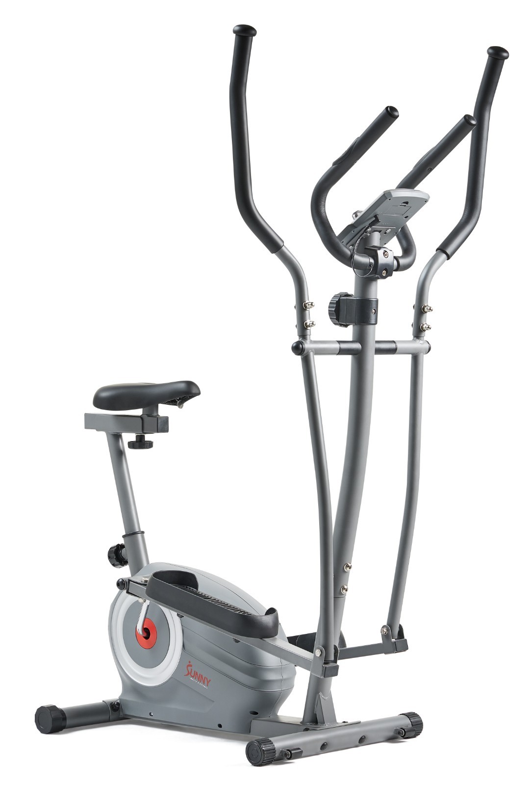 Dual Mode Elliptical and Bike Exercise Machine Adjustable Resistance Sit Stand