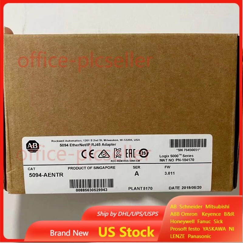 New Allen-Bradley 5094-AENTR Ethernet Adapter 8 Module 5094-AENTR US Free Tax