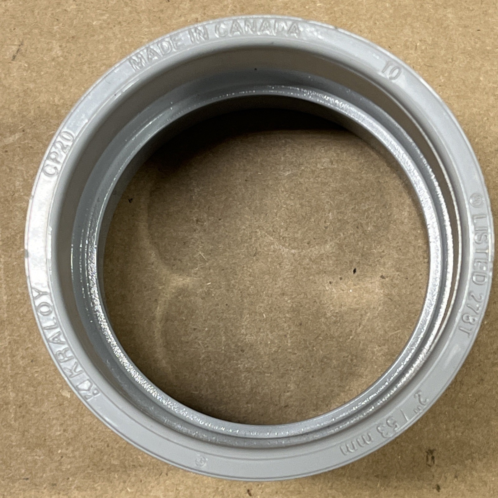 QTY 1) KRALOY 078006 CP20 2" PVC Coupling Gray Conduit 278T