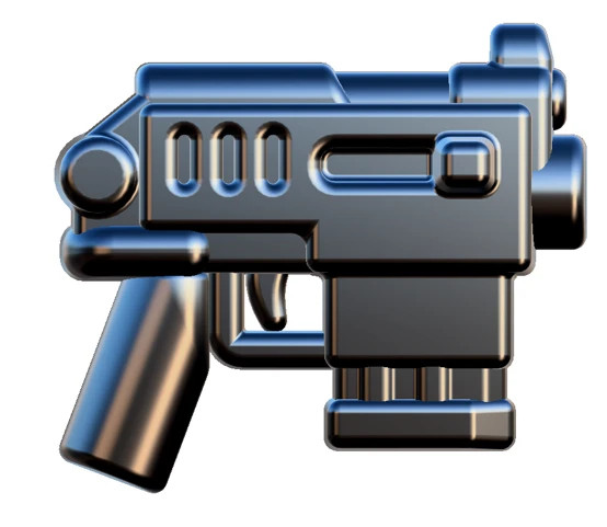 BrickArms Bolt Pistol Weapon for Minifigures -NEW - Black