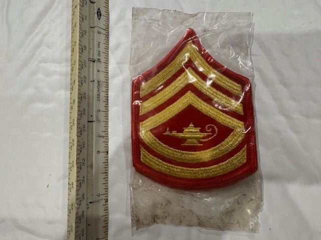 JROTC Gold & Scarlet Gunnery Sargent Pair