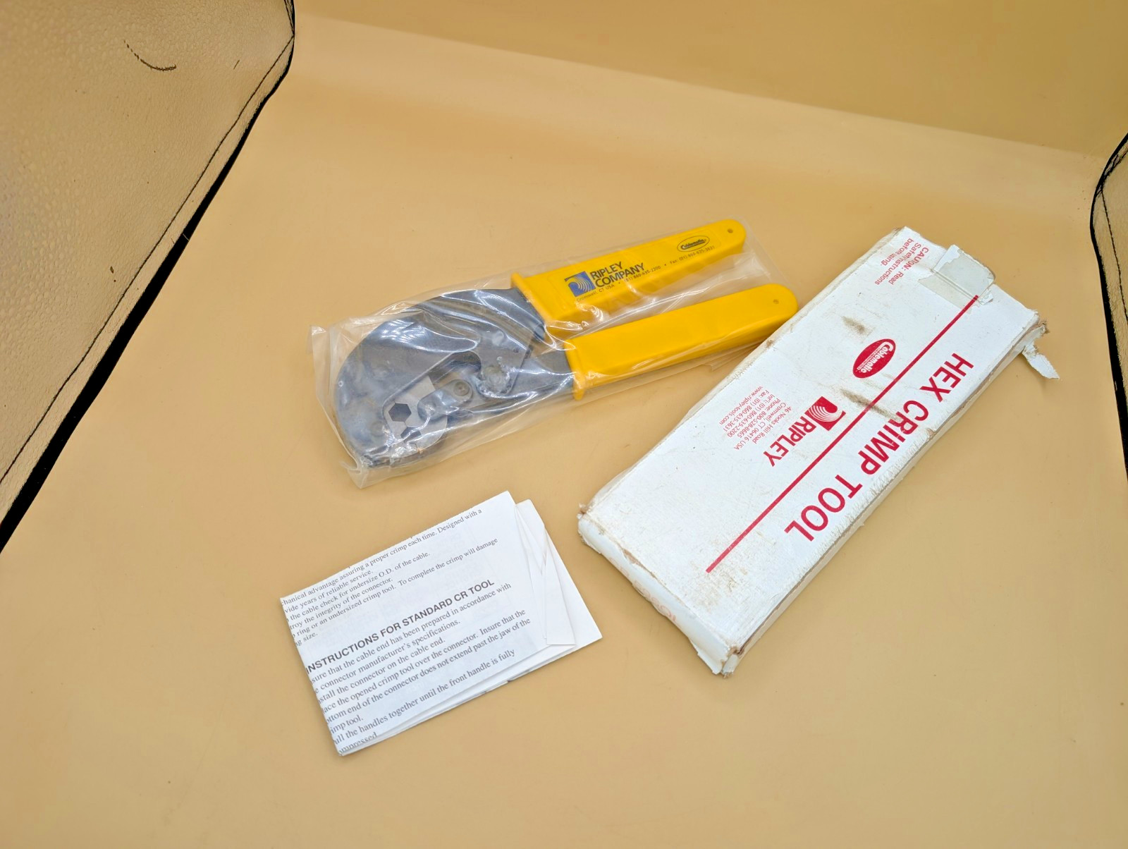 Ripley Cablematic CR596QL Hex Crimp Tool New Sealed