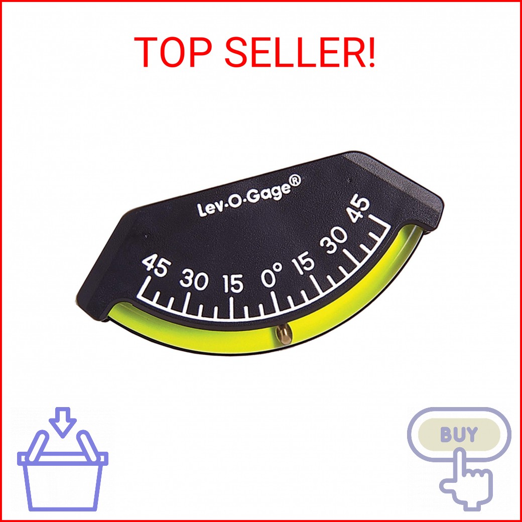 Sun Company 201-F Lev-o-gage Inclinometer | USA-Made Level Gauge for Off-Road Ve
