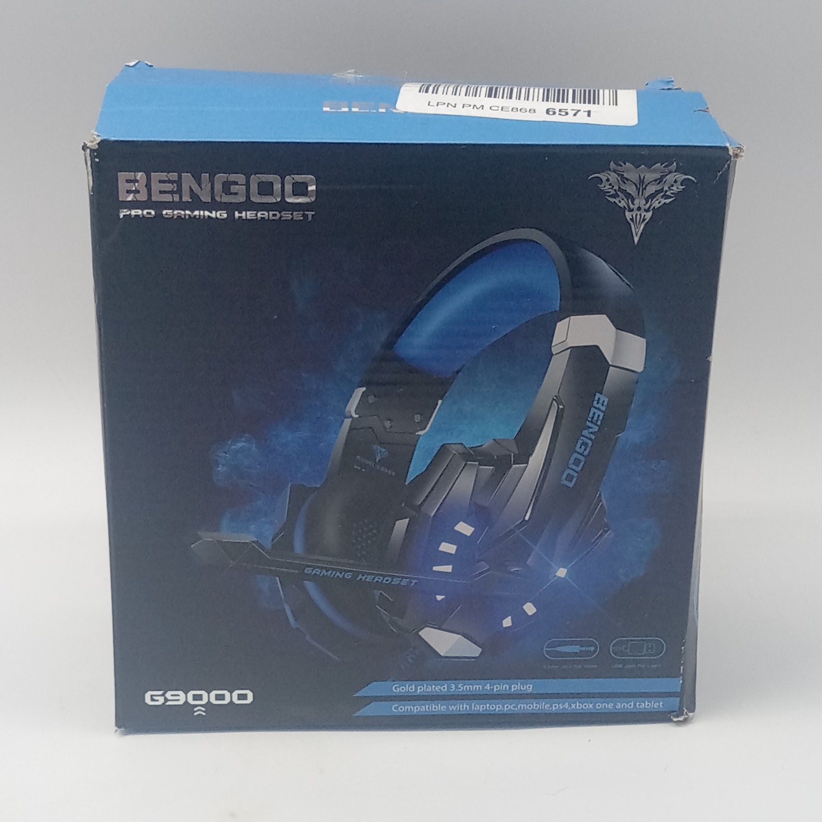 PS4 Xbox One PC Pro Gaming Headset Bengoo G9000 With Box & Manual Tested