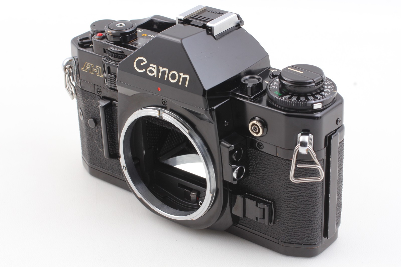 [Exc+5] Canon A-1 Black 35mm Film Camera Body Only With Strap, Cap, From JAPAN