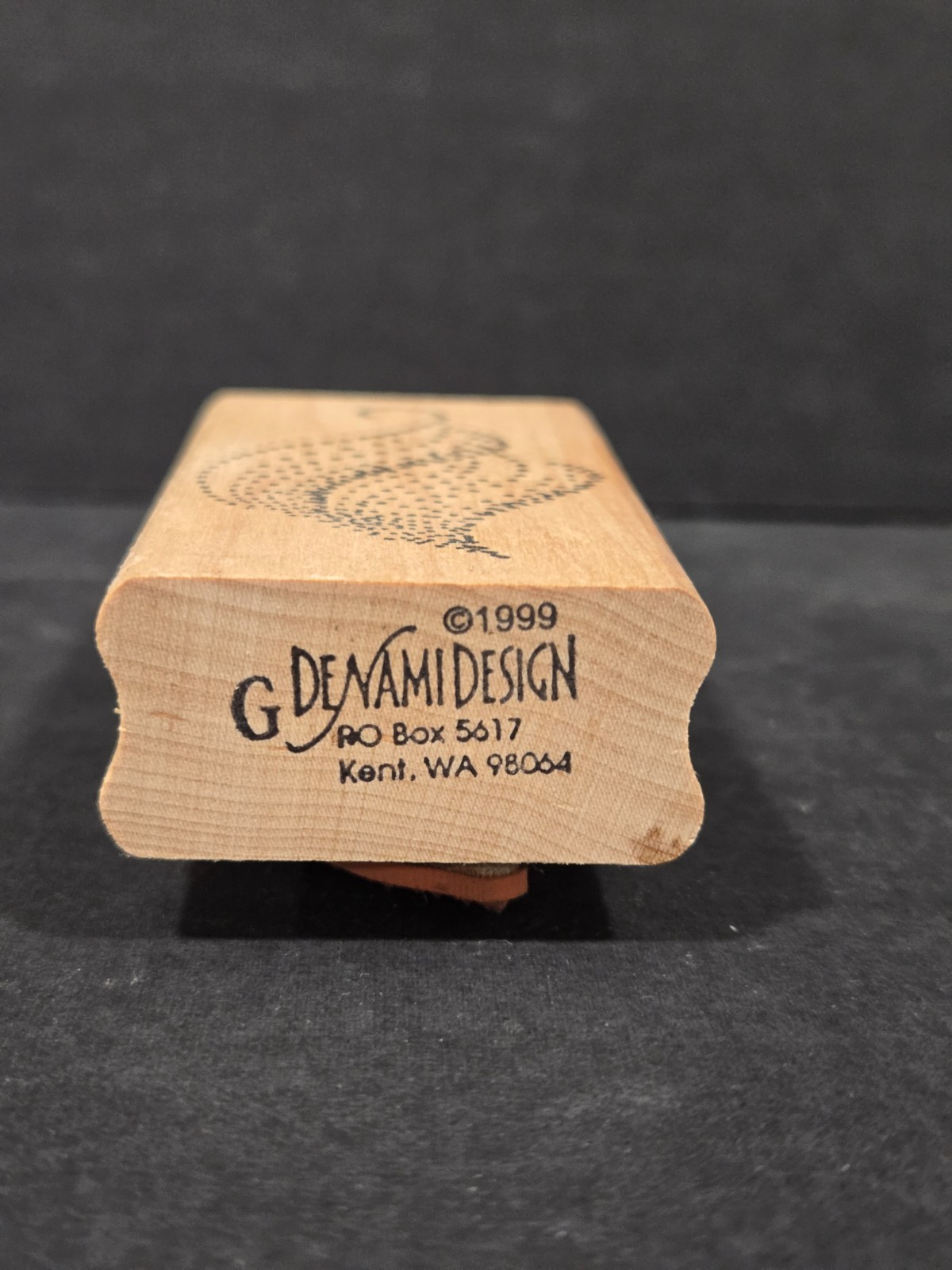 1999 G De Namidesign Rubber Stamp, Leave Pattern, Dotted Leaf