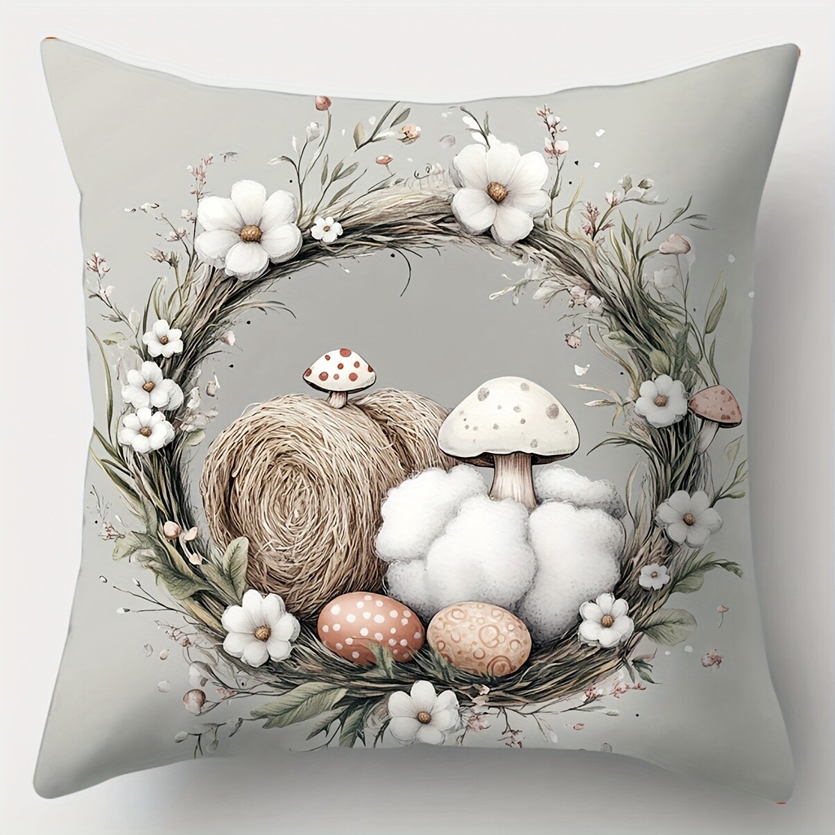 4-Piece Easter Theme Bunny Pillowcase Sofa Home Decor