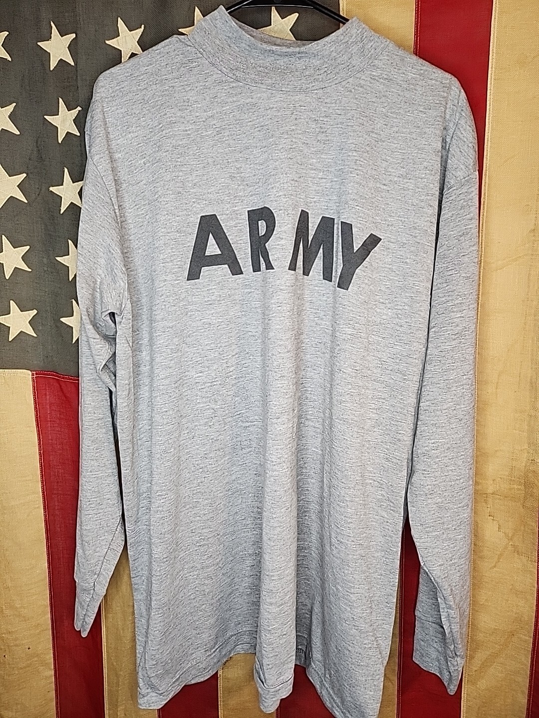 Large - US Army Shirt Physical Fitness Uniform IPFU PT Long Sleeve T-Shirt 9454