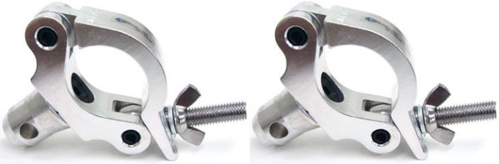 Global Truss Coupler Clamp 2-Pack | F34 2in Clamp with Half Coupler, 1100lb Load