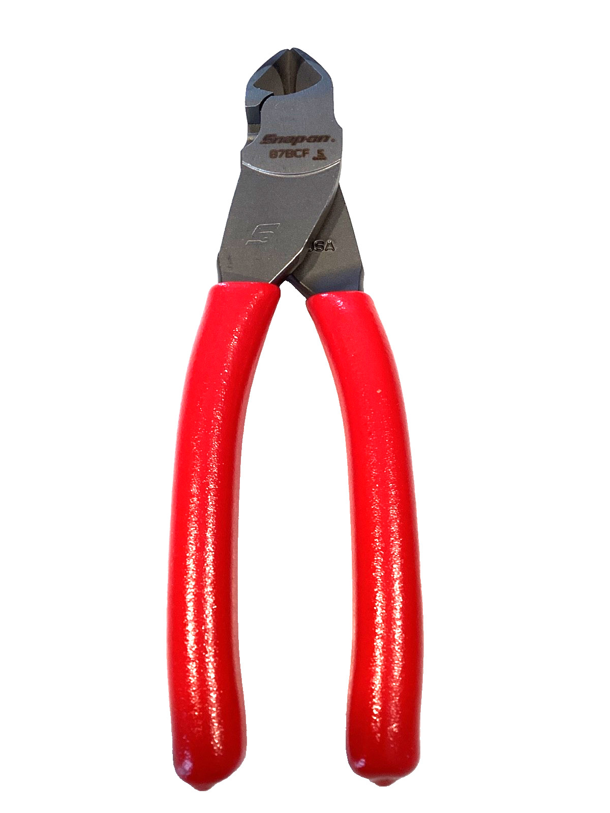 Snap on Tools USA NEW RED Soft Grip Vector Edge Diagonal Cutter Pliers 87BCF