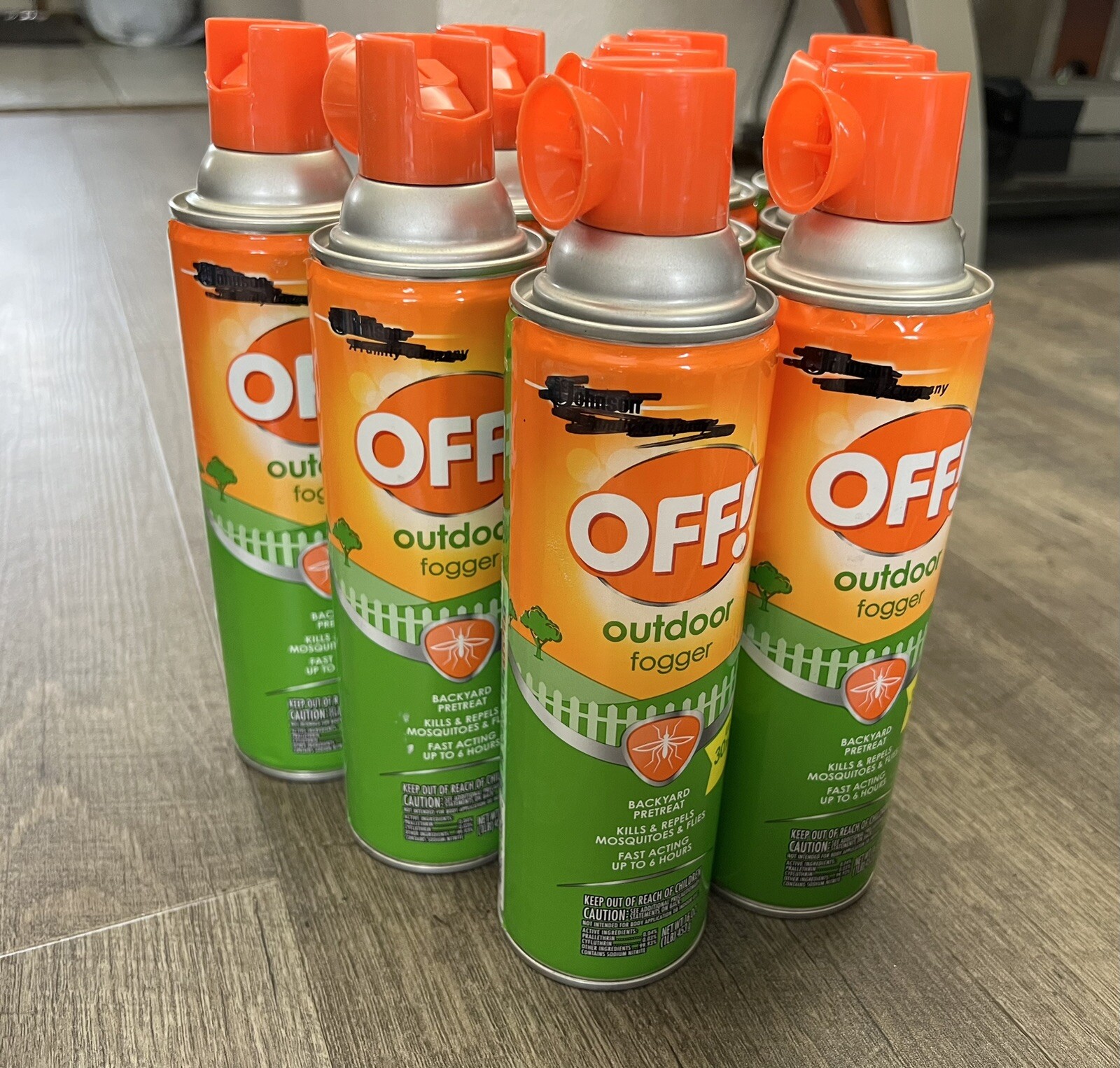 9-Pack OFF! Backyard Pretreat Outdoor Fogger - Repels Mosquitoes & Flies, 16 oz