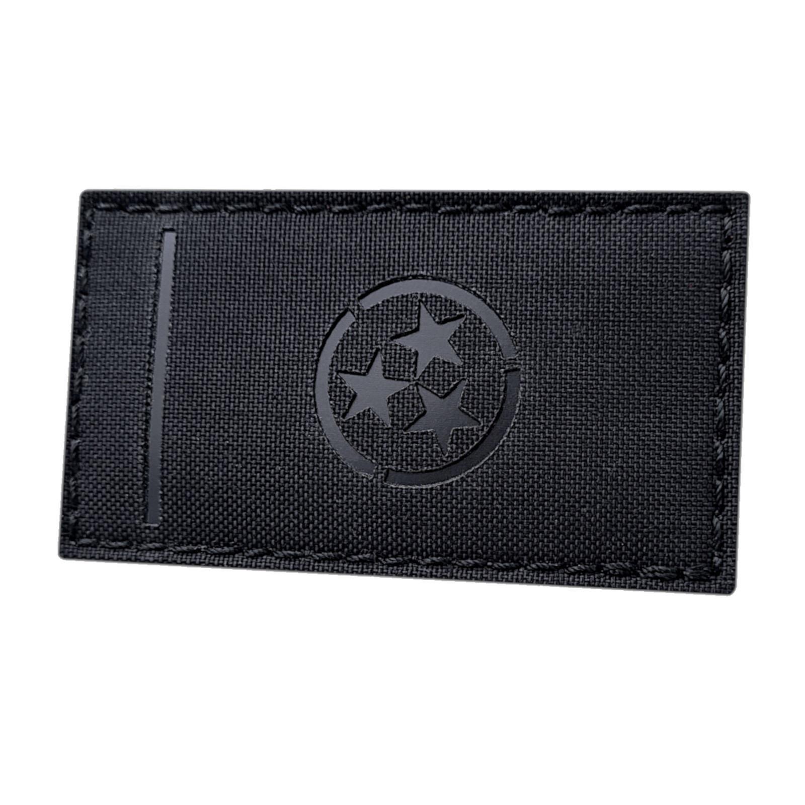 infrared IR Tennessee state flag blackout black morale IFF 3 5x2 hook patch