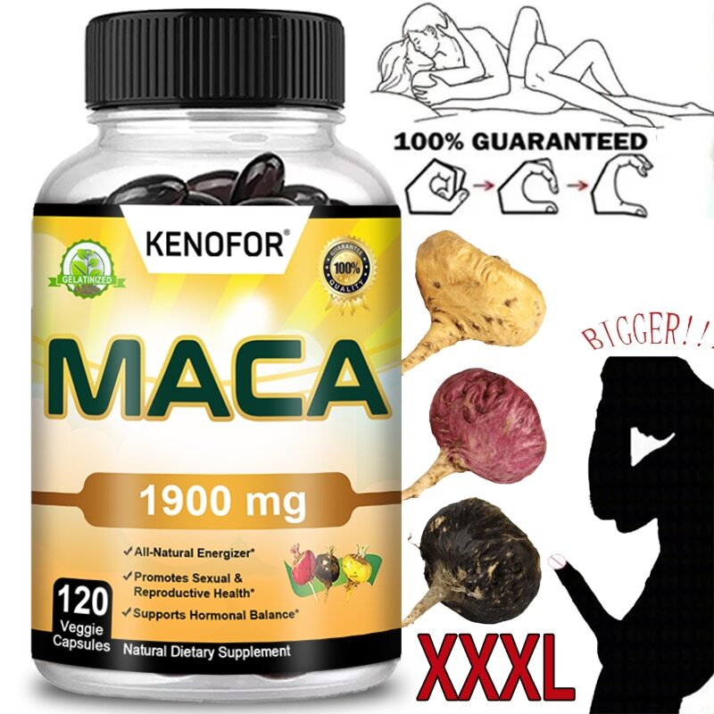 Kenofor Maca Capsules - Men's Health, Muscle Health, Male Testosteron Booster