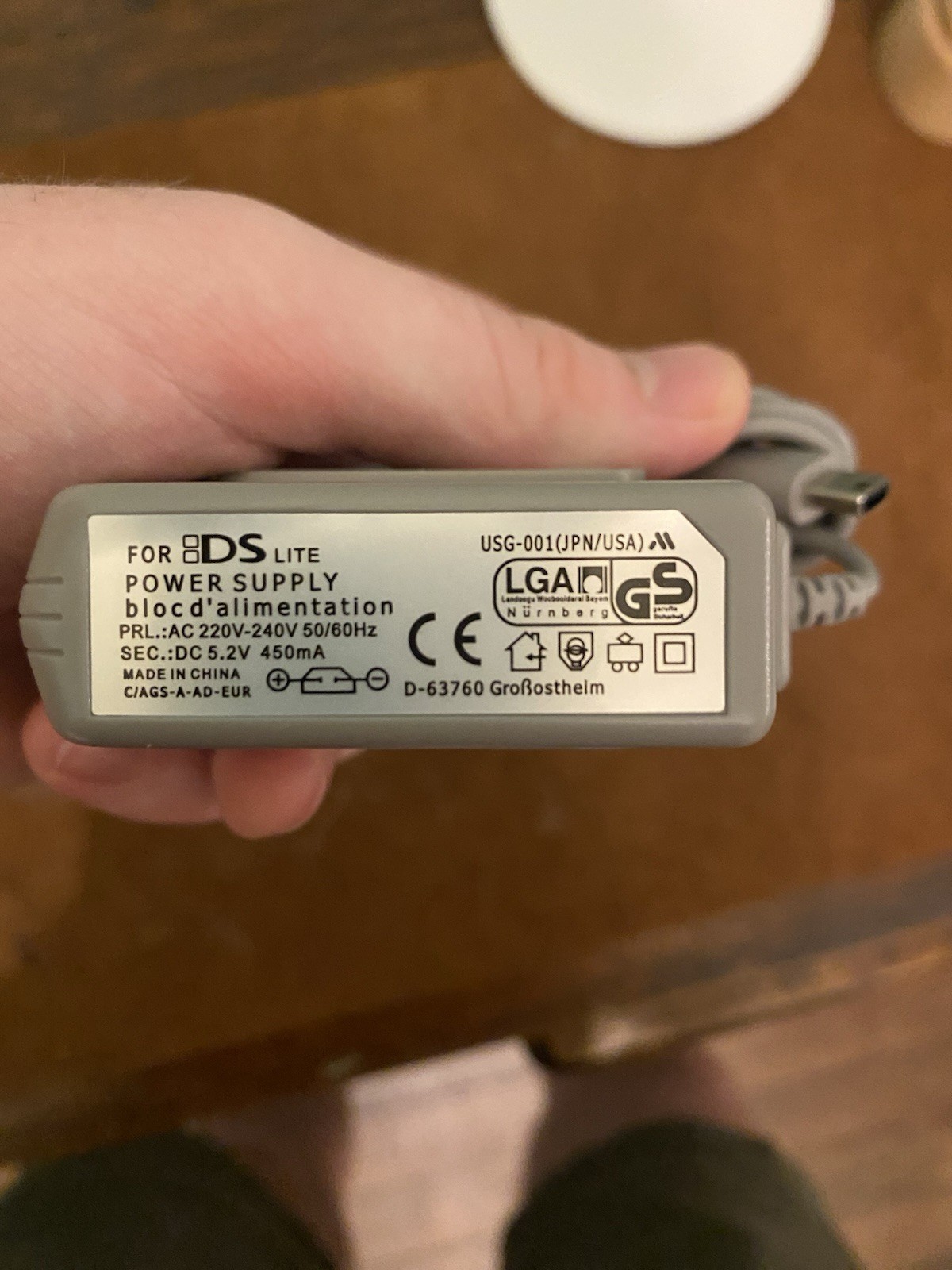 EU Nintendo DS Lite Charger Off Brand