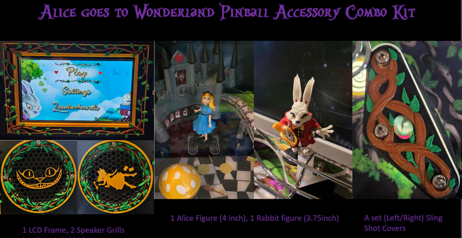 Alice goes to Wonderland Pinball Accessory Combo Kit (5 items) - Save 20%