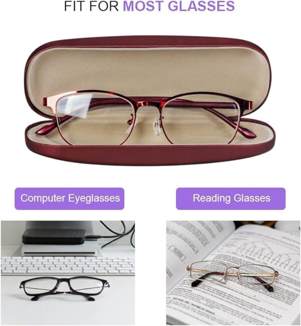 Eyeglasses Case,(4 Piece) Unisex Hard Shell Eyeglasses Cases Protective Case