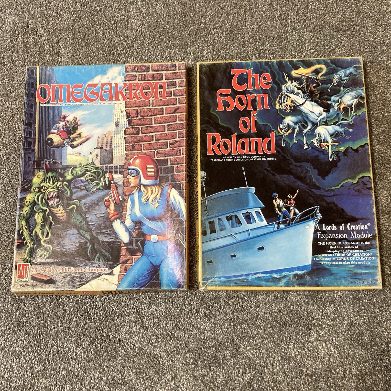 Omegakron & The Horn of Roland Avalon Hill 1984 from Lords of Creation RPG