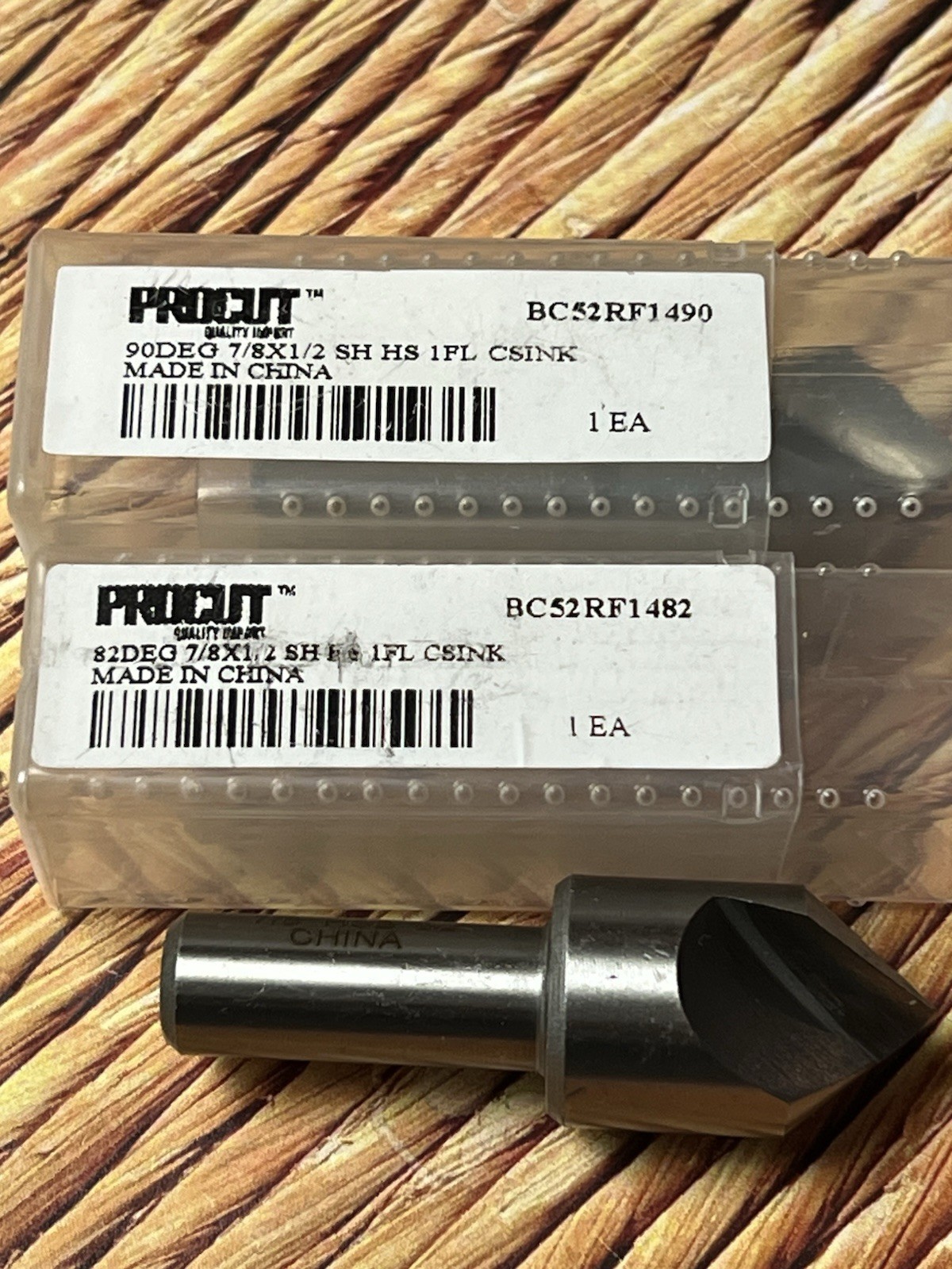 ProCut HSS 82° & 90° Countersinks 7/8” with 1/2” Shank 1 Flute (A2)