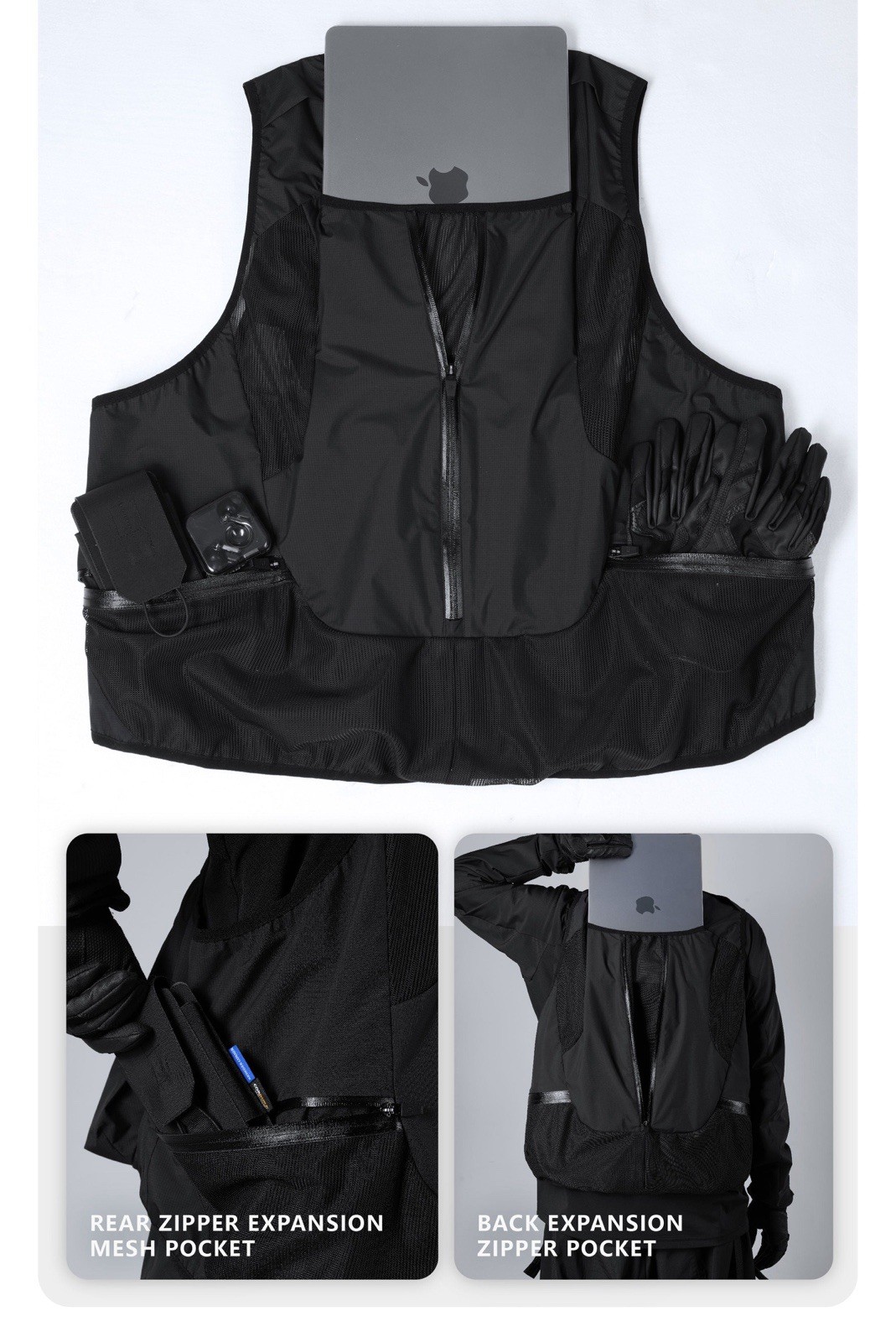 REINDEE LUSION 0219 FUNCTIONAL LIGHTWEIGHT TACTICAL TECHWEAR VEST MEDIUM