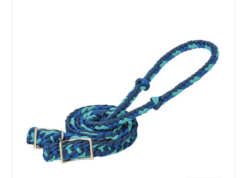 Weaver Braided Barrel Reins, 8 Ft