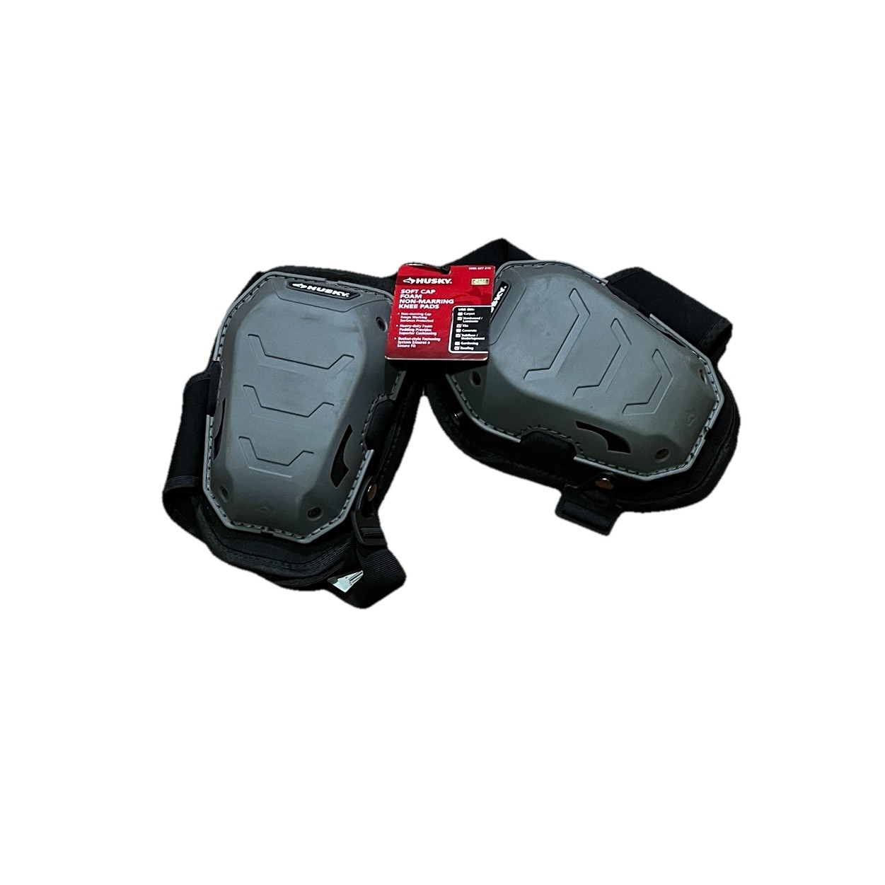 Husky Soft Cap Knee Pad with Adjustable Straps Memory Foam HD00511
