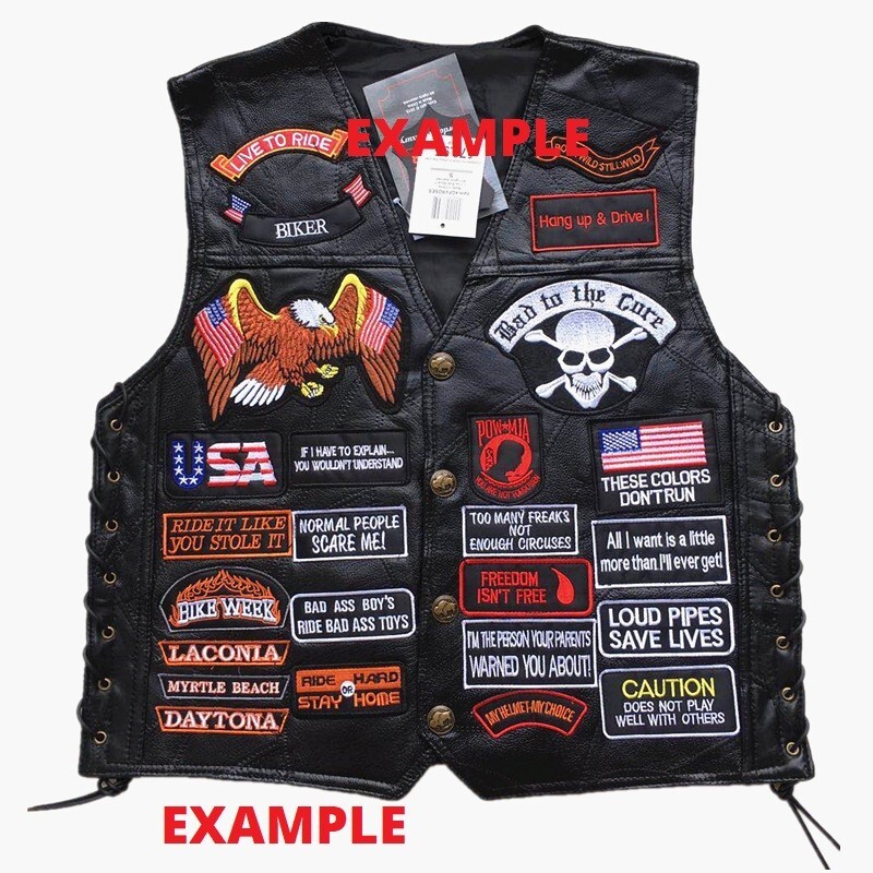 State Flag- Texas Biker Patch vest jacket harley motorcycle USA