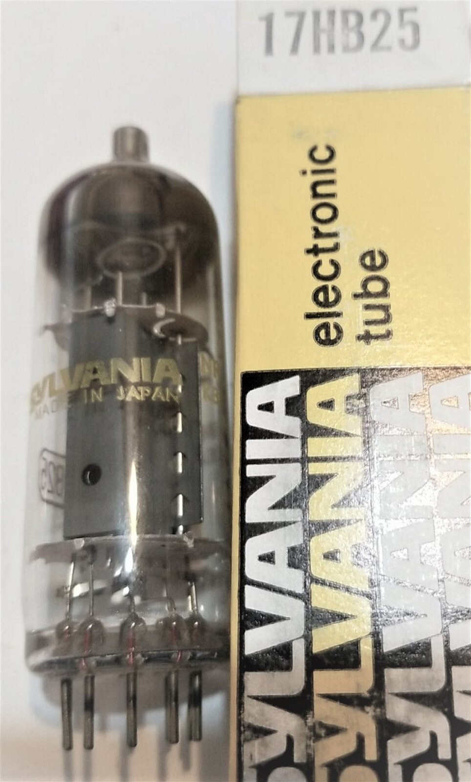 17HB25 TUBE SYLVANIA NIB TESTED & BOXED VINTAGE COMMERCIAL SURPLUS