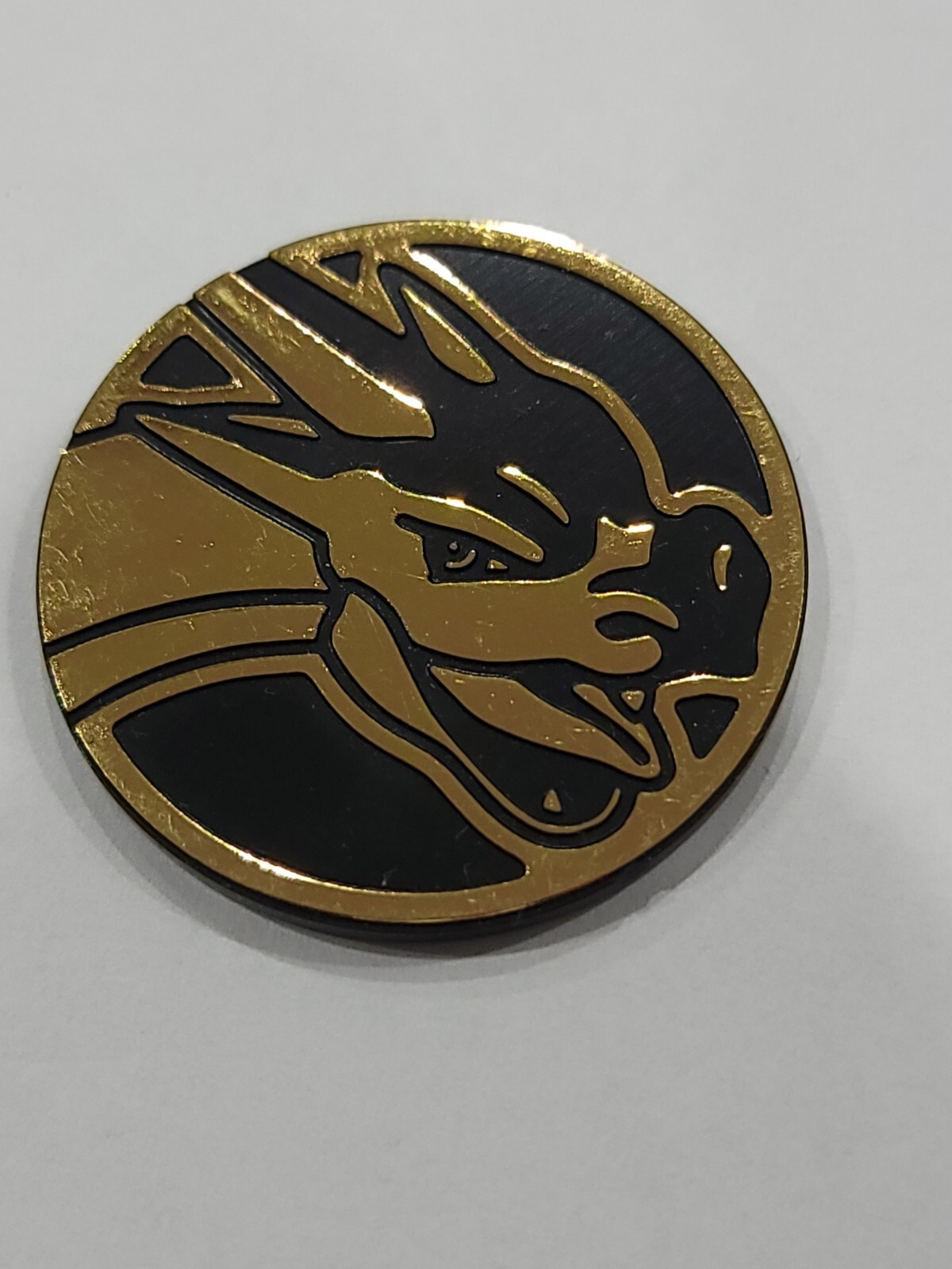 Pokemon Mega Charizard Collectible Coin poke gold and black shiny dragon fire