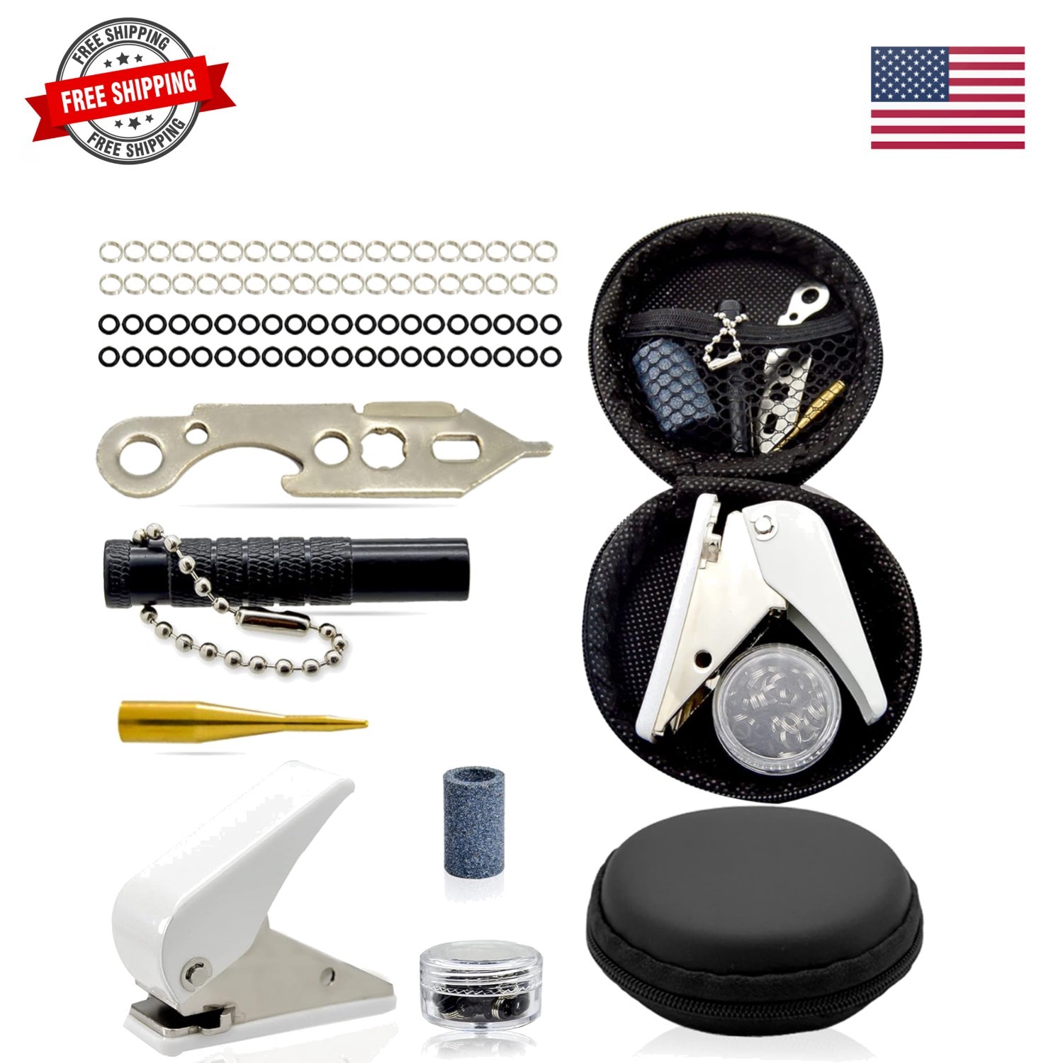 Accessory Kit for Soft Tip and Steel Tip Darts With O Ring, Sharpener, Wrench...