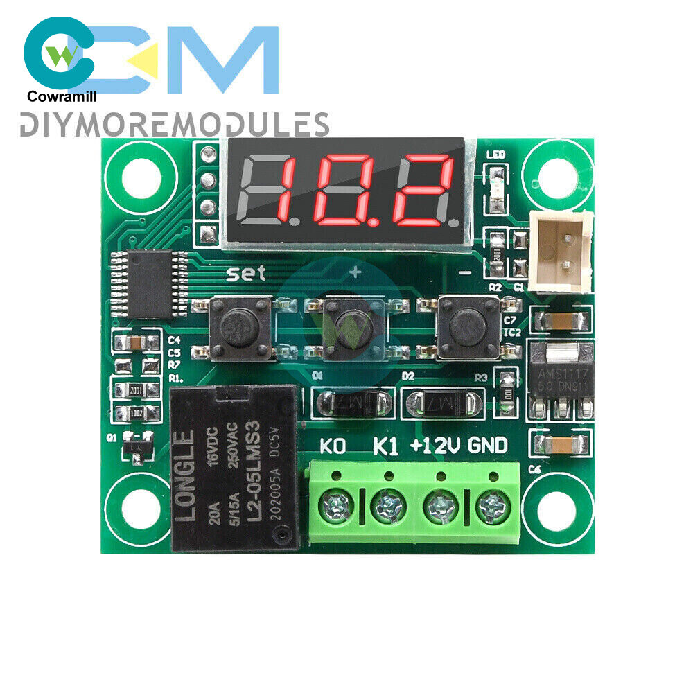 W1209 DC 5V Thermostat Temperature Red LED Switch Thermometer Controller Probe