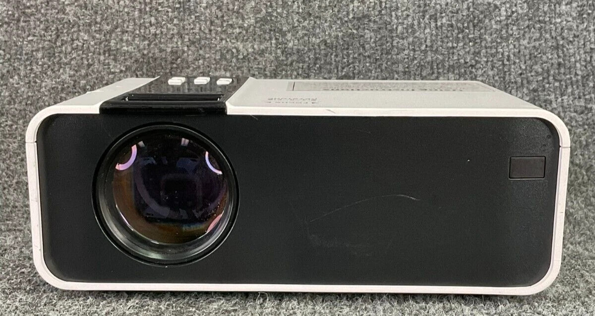 Portable Mini Projector HDMI Input Compact Home Theater Used White
