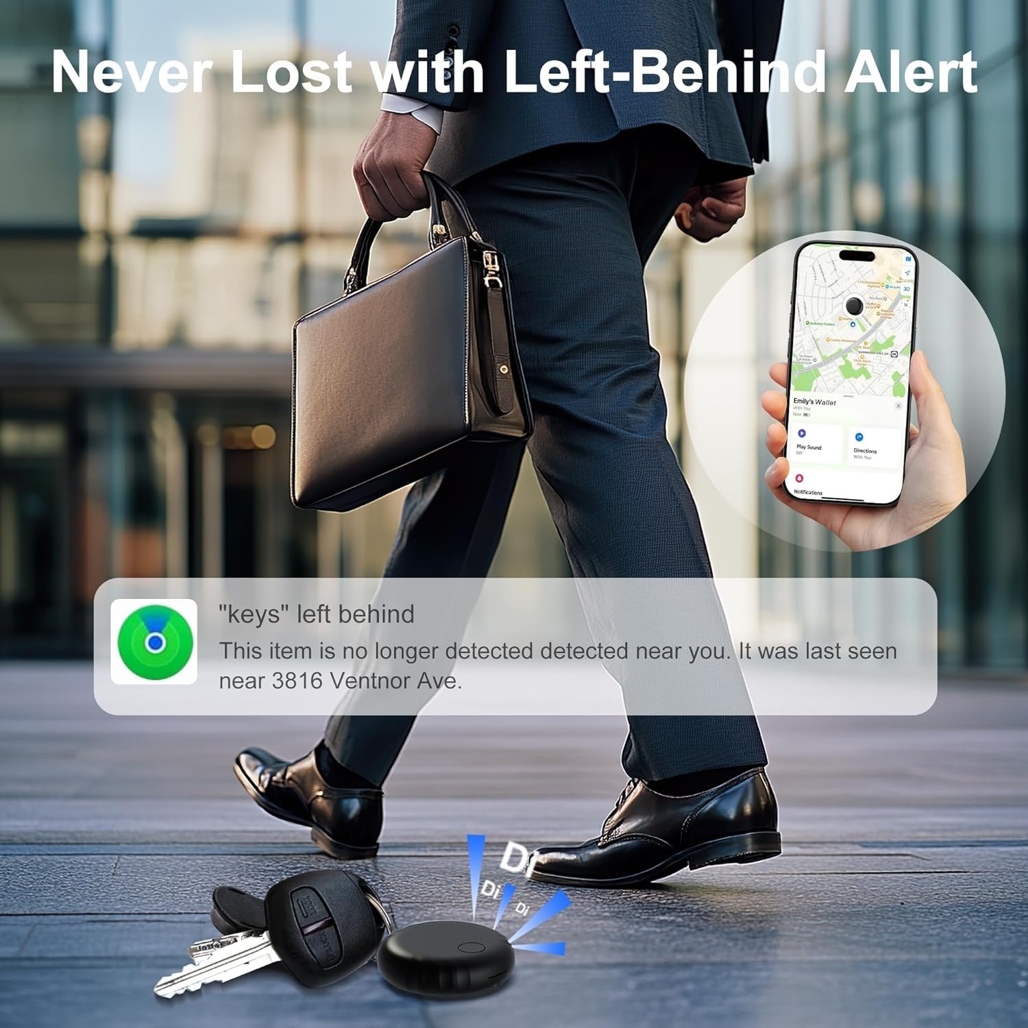 Lightweight Smart Tag 3-Pack for Effortless Item Tracking - iOS Compatible