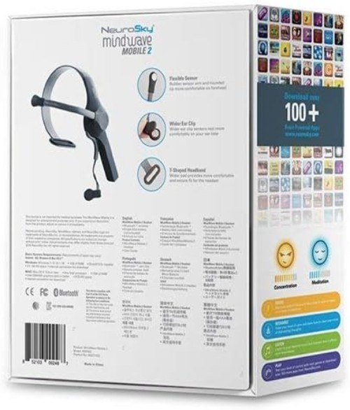 MindWave Mobile 2 Starter Kit - Bluetooth EEG Headset, Real-time Brainwaves
