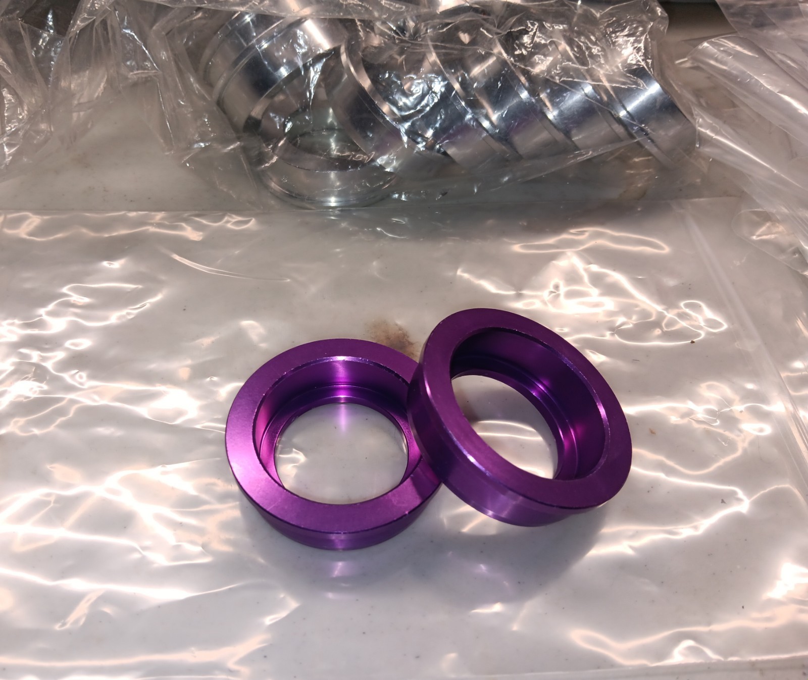 MOTOKING BMX RETRO CUP AMERICAN BOTTOM BRAKET CUPS PURPLE