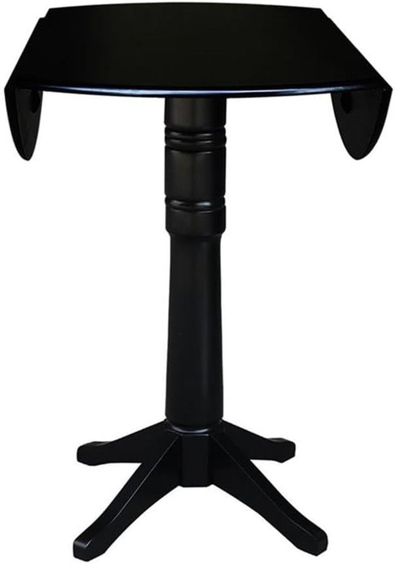 42" round Dual Drop Leaf Pedestal Table 42.3" H
